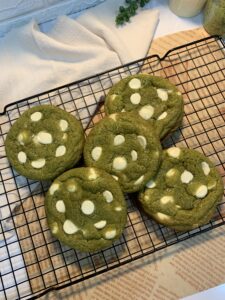 Matcha White Chocolate Chip Cookies