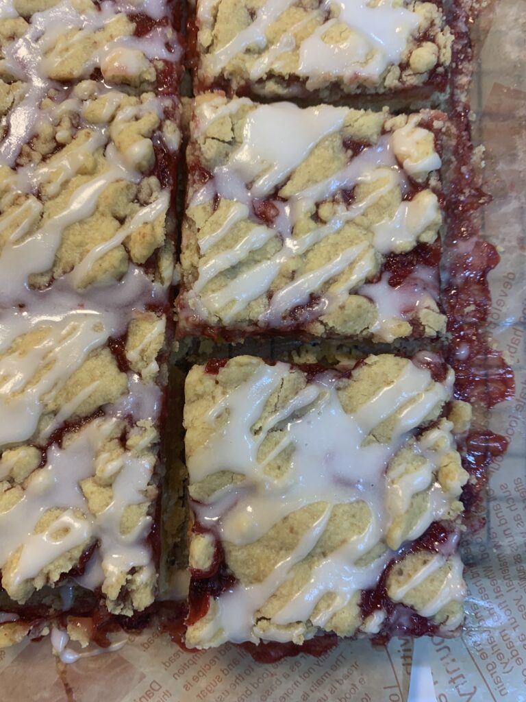 Strawberry Crumb Bars